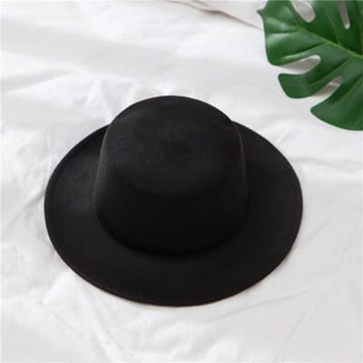 WiseGoods Luxe Fedora Hoed - Zomer Hoed - Hoedje - Cadeau - Hoeden - Hoedjes - Kleding Accessoires - Zomerhoed - Dames - Zwart