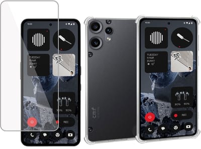 ChiGuard Hoesje & Screenprotector geschikt voor CMF Phone 2 Pro Hoesje Screenprotector - Gehard Glas Cover + Shock Proof Case - Transparant