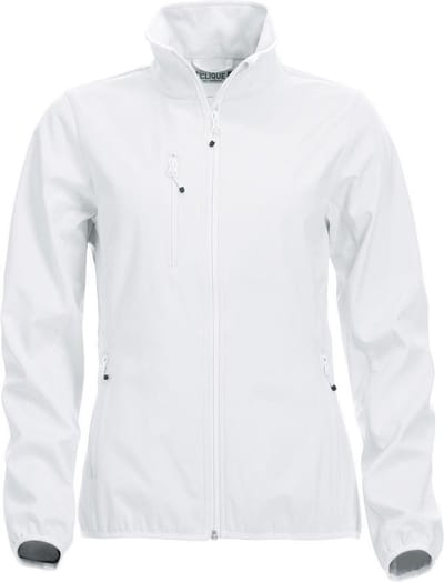 Clique Basic Softshell Jas Dames Wit maat XS