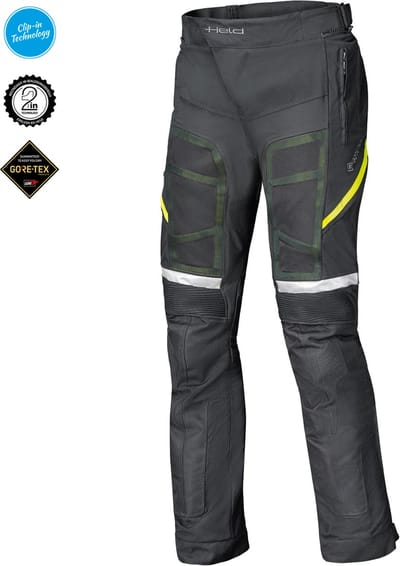 HELD AEROSEC GTX BASE 2in1 GORE-TEX® Motorbroek Touring Zwart-NeonGeel L
