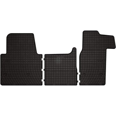 Wielganizator SolidPRO - Rubber Automatten - Renault Master III - Zwarte Kleur - Op Maat Gemaakt