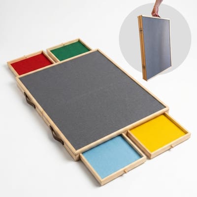 AYOO Puzzelbord - Portapuzzle - Puzzelplaat - Inklapbaar Puzzelbord - Puzzelbord met Opbergsysteem - Opvouwbare Puzzelplank - Puzzelbord 1000 Stukjes - Puzzeltafel - Puzzelplank