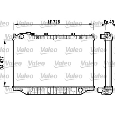 Radiator, motorkoeling VALEO 732415