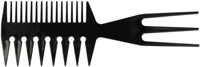 Haarsoires Haarkam Vorkkam 20cm - Grove Kam - Zwart - Haar Kam voor Dagelijks Gebruik & Styling