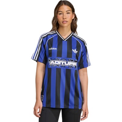 Adidas Originals  Originals Beads Jersey Semi Lucid Blue Maat: L | Sport Shirts Outlet | Dames | Zwart