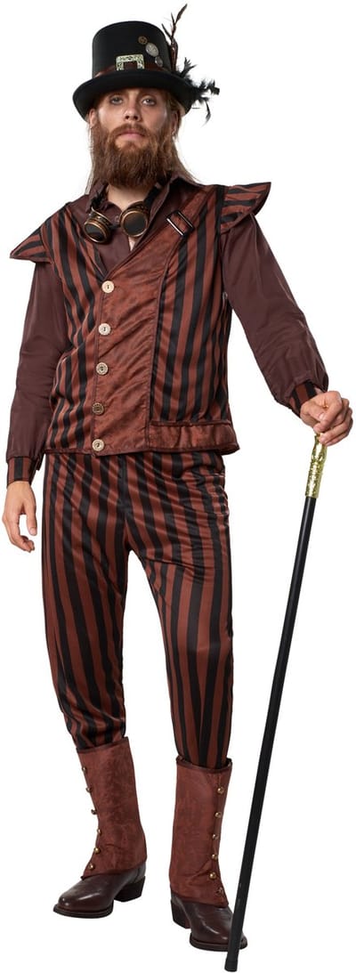 dressforfun - Steampunk gentleman S - verkleedkleding kostuum halloween verkleden feestkleding carnavalskleding carnaval feestkledij partykleding - 302340