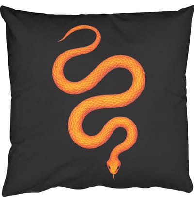 Sierkussens - Kussentjes Woonkamer - 50x50 cm - Slang - Minimalistisch - Goud