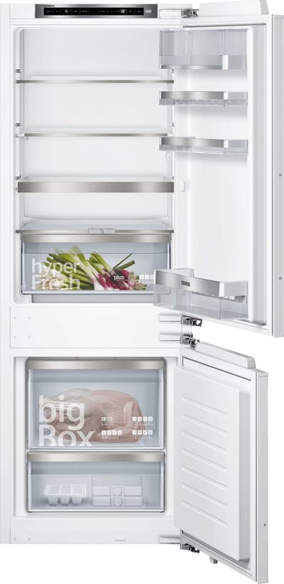 Siemens KI77SADE0 - iQ500 - Inbouw Koel-vriescombinatie - 157.8 x 55.8 cm - Vlakscharnier - hyperFresh Plus: Fruit en groenten blijven - Led verlichting - langer vers - superKoelen: snel koelen van verse producten