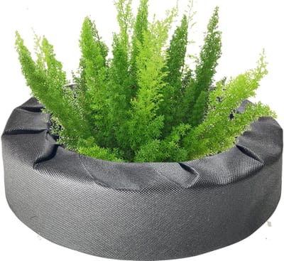 Vijverplantenmand - Drijvend eiland - Vijverdecoratie - Stoffen plantenbak - 18 cm breed