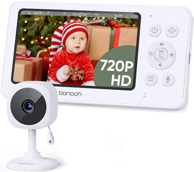 Babyfoon met Camera - Video Monitor - Baby Bewaking - 4000mAh Batterij Nachtzicht - 43 inch Scherm