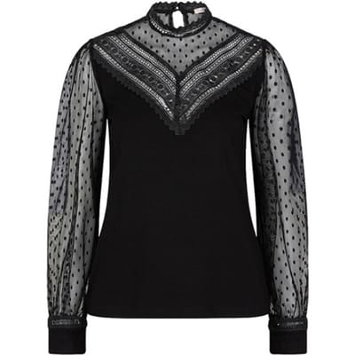 Esqualo top W23-30729 - Black