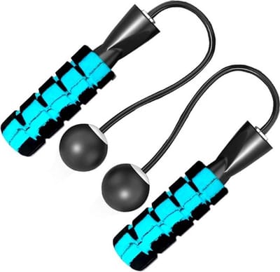 Draadloos springtouw blauw - Touwloos Springtouw - Springtouw zonder touw - Springtouw draadloos - Springtouw zonder touw