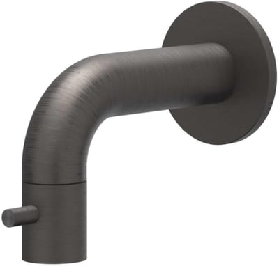 IVY Concord Fonteinkraan wandmodel niet inkortbaar HOH10cm RVS316 geborsteld carbon black PVD