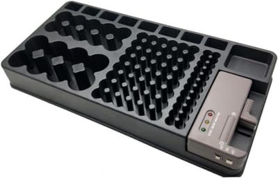 Batterij Opberger - Batterij Organizer - Batterijen Testen - Met Tester - 98 Batterijen - Zwart
