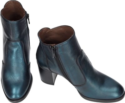 Nero Giardini -Dames - blauw petrol - enkellaarzen - maat 35