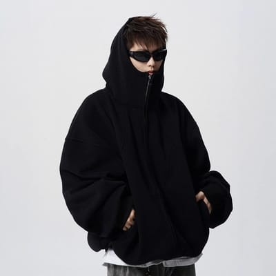 Jas met capuchon Heren Winter Design Sense Trui High Street Plus Velvet Koppel Hoodie M black