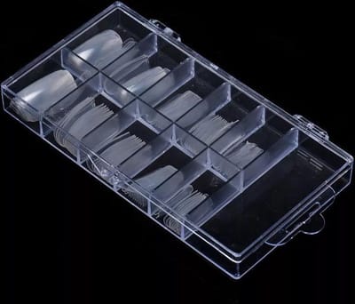*** Nageltips Set Verschillende Maten Transparant - Acryl nagels en Gelnagels - 100 Stuks - van Heble® ***