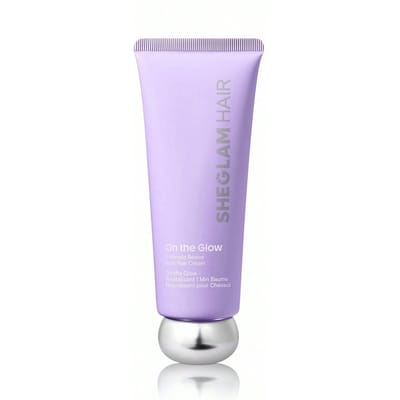 On the Glow 1-Minute Revive Rich Hair Cream - 70 g, Haarmasker, Vochtinbrengende Leave-In Conditioner, Leave-in Crème, 72 uur Anti-Poliss, Diepe Voeding, Multifunctionele Bescherming voor Beschadigd of Pluishaar