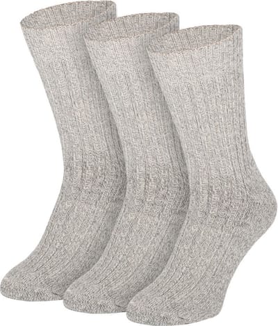 Apollo Noorse Sokken Wol 3-Pack Grijs - Sokken - 43-46