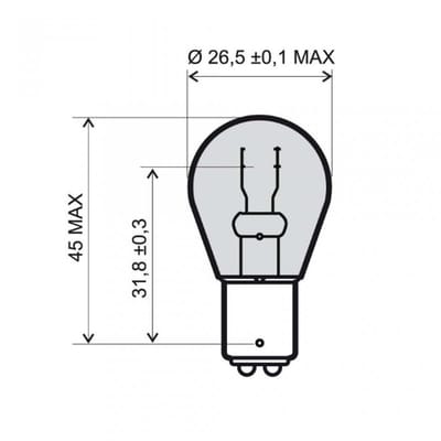 Ampoule Osram pour Moto Benelli 900 Tornado Tre 2003 à 2006 ARG Neuf