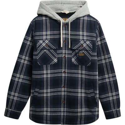 Superdry Overhemd Surplus Hooded Check Shirt M4011032a G7t Navy Window Check Mannen Maat - L