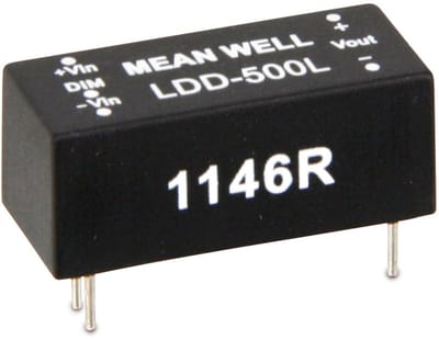 MEAN WELL LED-constantstroombron LDD-500L, 500 mA