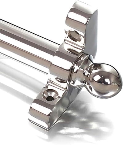 Tapijtroedes Messing - Trap roeden - Trap bekleden - Massief materiaal - 50 cm - Zilver