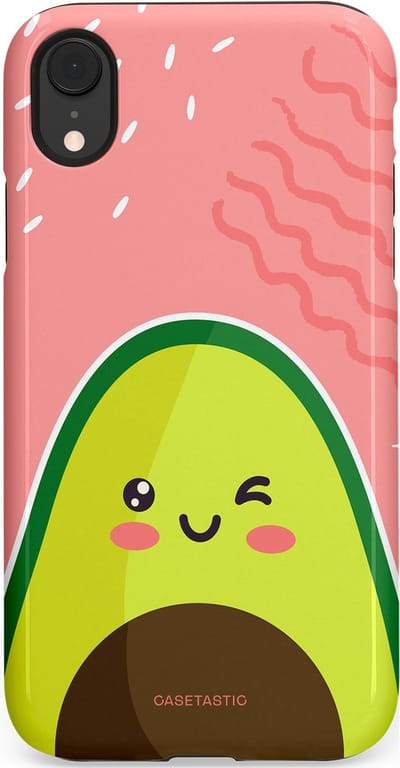 Casetastic Hoesje Geschikt voor Apple iPhone Xr - Stijlvolle Beschermende Duo-layer Case - Avocado Vibes