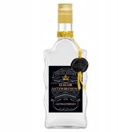 Bimberek Serie - Decoratieve Fles - 500ml - Elixer Antivirale