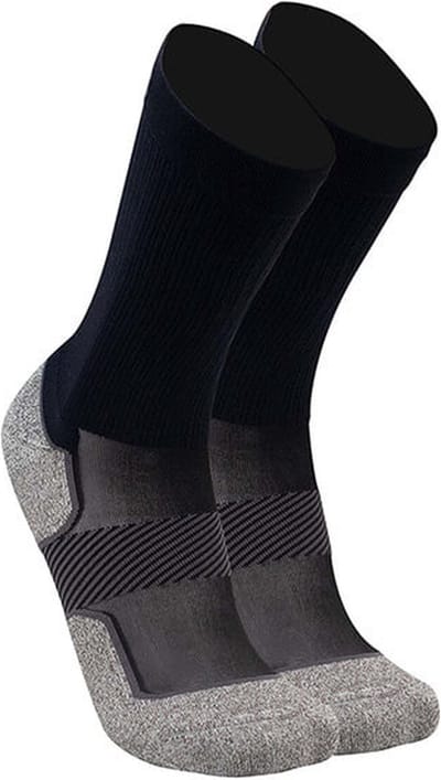 OS1st AC4 active comfort crew sportsokken maat S (35.5-38.5) - zwart - compressiesokken - demping - antibacterieel - temperatuur regulerend - naadloos - anatomische pasvorm