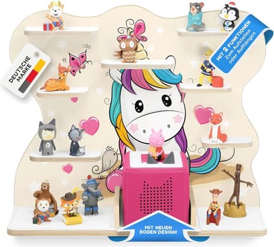 Kinderrek voor muziekbox, geschikt voor ca. 50 figuren | Perfecte opslagoplossing voor de kinderkamer