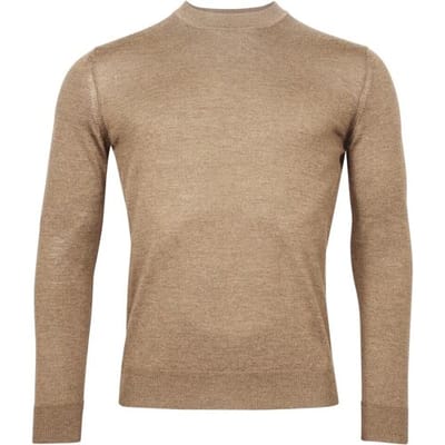 Baileys Trui Turtle Neck Merino Wool Single Knit Donker Zand / male