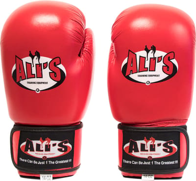 Ali's Fightgear - BG SP - Bokshandschoenen - Rood - Maat S - 8 Oz - bokshandschoenen kinderen - bokshandschoenen heren - bokshandschoenen dames - kickboks handschoenen - bokshandschoenen 12 oz