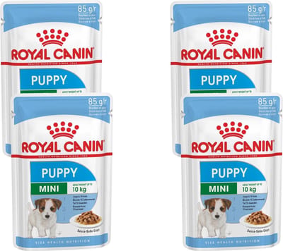 Royal Canin Mini Natvoer - Puppy-Hondenvoer - 4 x 12x85 g