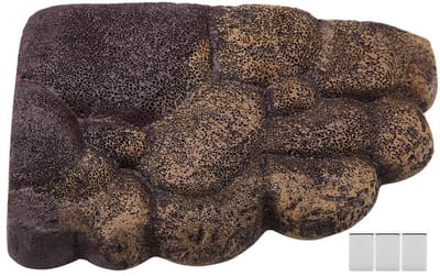 JHUBERS- Drijvend Eiland - Semi-Aquatisch Platform - Hars Aquariumdecor - Ondersteuning met Magneten - Gemakkelijke Toegang - Afmetingen 27 x 17 x 4 cm