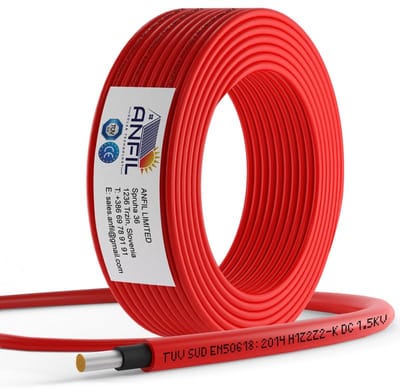 PV Verlengkabel 6mm² Rood en Zwart voor Zonnepanelen - UV- & Weerbestendig