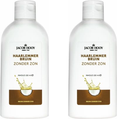 Jacob Hooy Haarlemmerbruin Zonder Zon - 2 x 150 ml - Voordeelverpakking