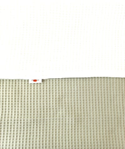 Oogappel Dubbele Wafelstof Wiegdeken 75x100 cm Dusty Green-Groen-Offwhite