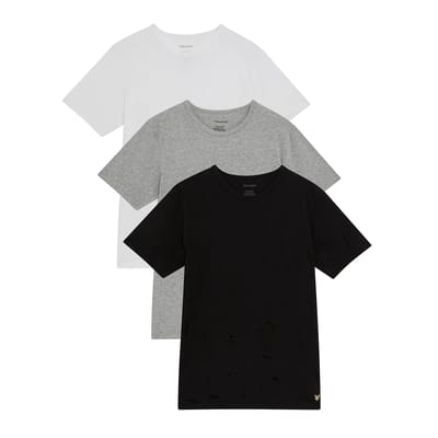 Lyle & Scott Basic Lounge Shirt Heren (3-pack) - Maat M