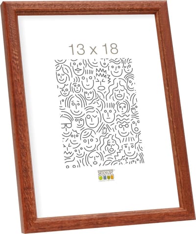 Deknudt Frames fotolijst S236H3 - bruin - hout - foto: 13x18 cm