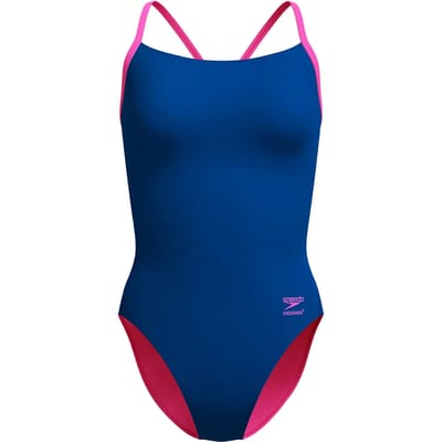 Speedo Badpak Eco Endurance+ Solid V-Back 2.0 Blauw