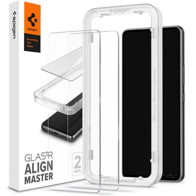Spigen GLAStR EZ Fit Screenprotector 2 Pack + Applicator voor de Samsung Galaxy A53