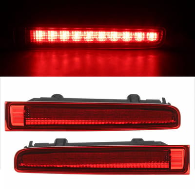 XEOD LED derde remlicht unit Geschikt voor Transporter T5 - T6 - T6.1 - Rood - Volledig LED - Plug en play - Canbus - Achterdeuren - 2 Stuks