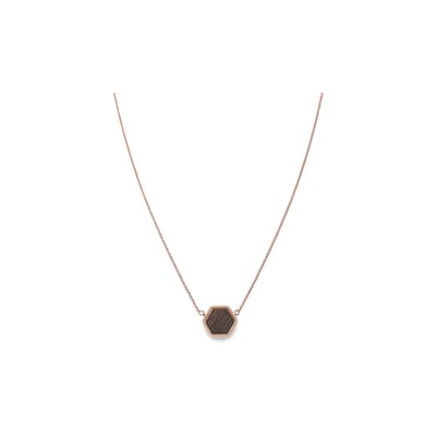 Kerbholz Damen-Kette Edelstahl, Holz One Size Roségold 32021745