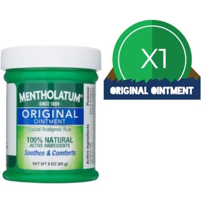 Mentholatum 85g met 35% Menthol - Decongestivum en pijnstillende zalf
