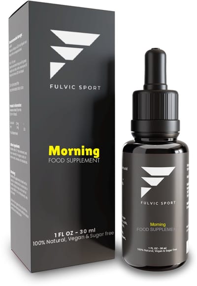 Fulvic Sport Morning - Sportsupplement - 30 ml- Natuurlijk Fulvinezuur Supplement - Ondersteunt bij focus, energie en prestaties - Fulvic Mineral Complex – Vegan Supplement - Suikervrij - Allergeenvrij