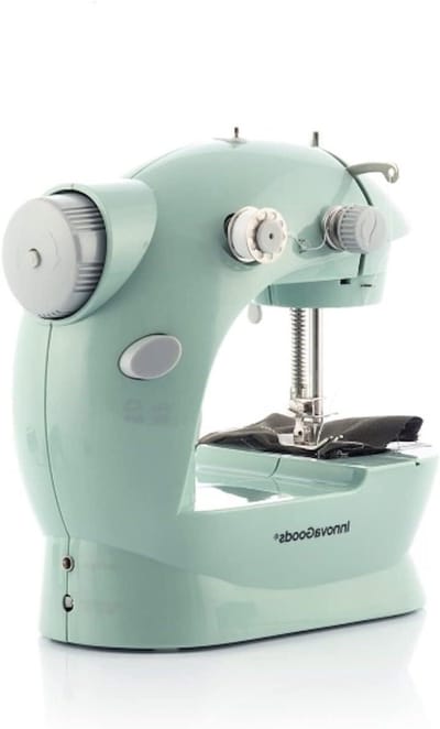 Mini Naaimachine - Reis Naaimachine - Kleine Reparaties - Dubbel Punt Systeem - 19.5 x 19 x 11 cm - Groen