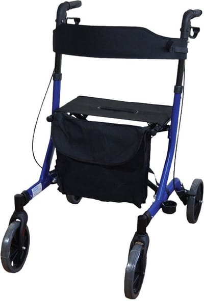 Aidapt Rollator - Lichtgewicht en opvouwbaar - Blauw
