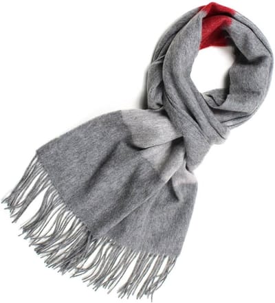 Dames Sjaal - Warme Accessoire - Winterse Warmte - Zachte Stof - 230 x 40 cm - Grijs