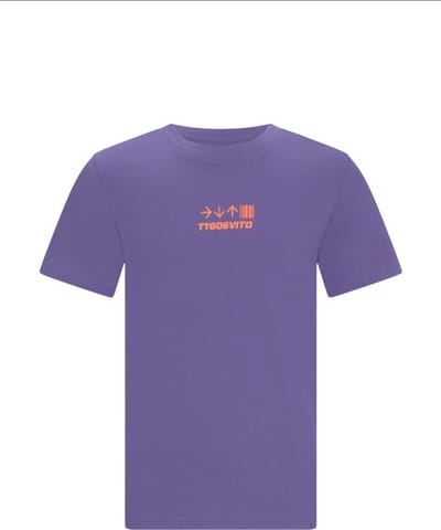 TYGO & vito jongens T-shirt paars maat 98/104